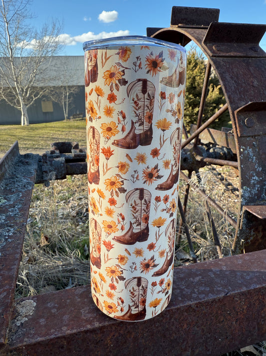 Desert Daisy Western Themed 20oz Insulated Tumbler - F9