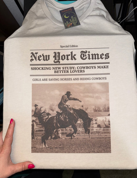 Cowboys Make Better Lovers Western Tee